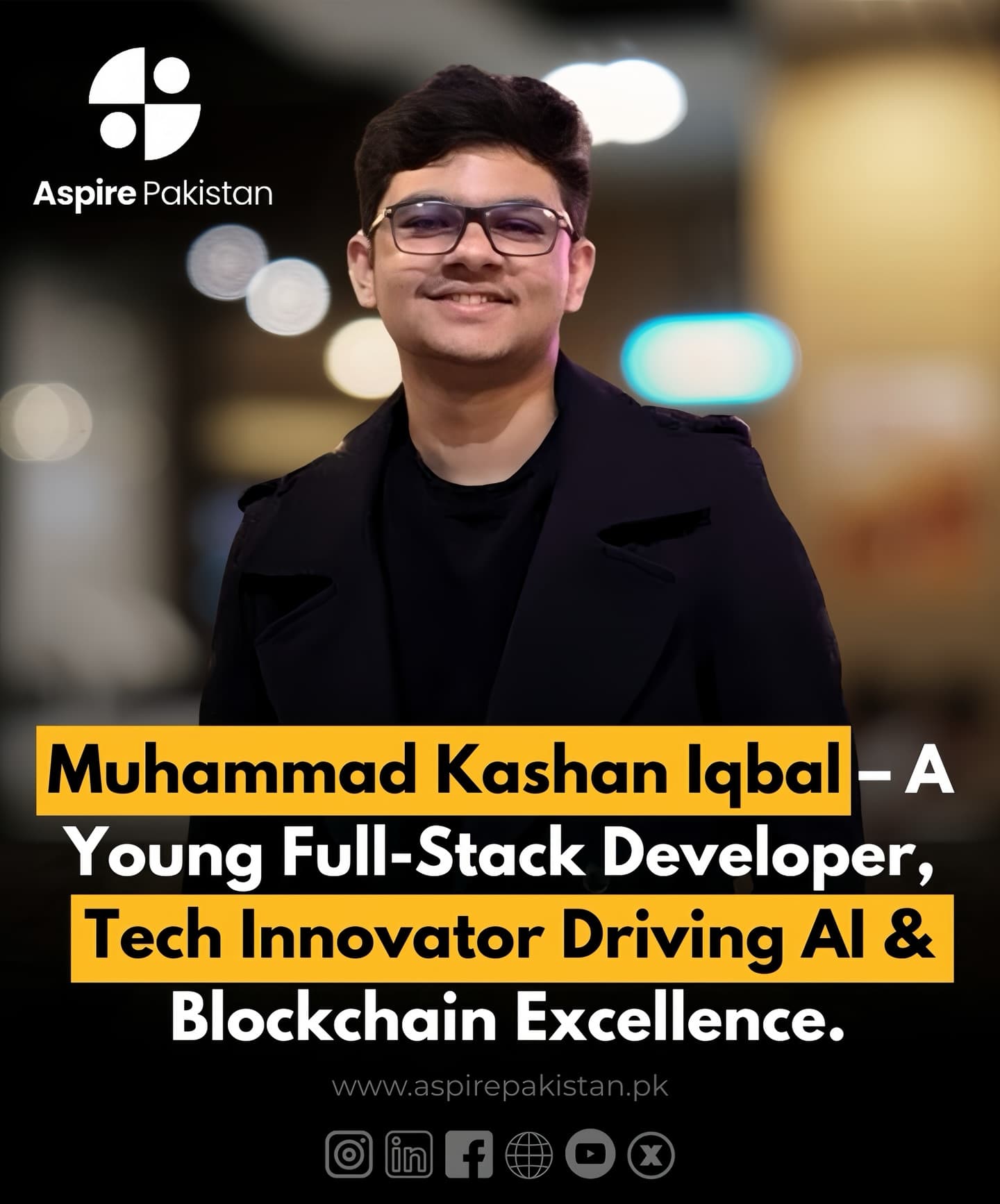 Kashan Iqbal featured in Aspire Pakistan